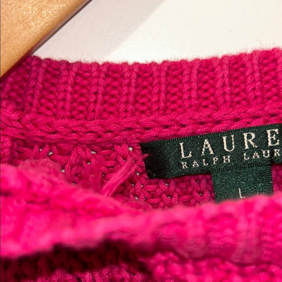 Lauren Ralph Lauren Women's Pink Sweater - Picture 6 of 6
